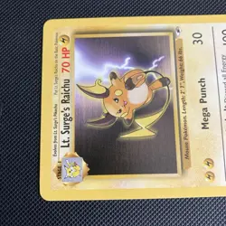 Pokemon TCG Lt. Surge's Raichu Gym Heroes 28/132 Regular Unlimited Rare - Image 5