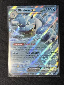 Blastoise ex 009/165 Double Rare 151 Pokemon NM/M - Image 1