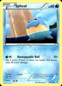 POKEMON SPHEAL 29 DRAGONS EXALTED 124 COMMON LP - Image 1