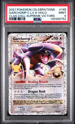 Garchomp C LV.X Holo 145 Celebrations Classic Collection Pokemon PSA 9 - Image 1