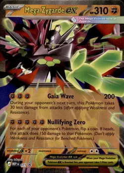 POKEMON MEGA ZYGARDE EX 071 ME: MEGA EVOLUTION PROMO HOLO PROMO NM - Image 1