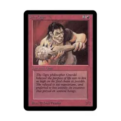 WOTC MtG Alpha Gray Ogre (C) Fair - Image 1