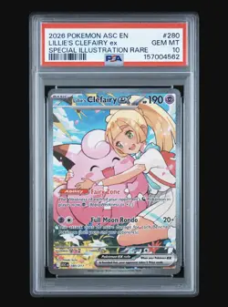 Lillie's Clefairy ex SIR 280/217 2026 Pokemon Ascended Heroes English PSA 10 GEM - Image 4