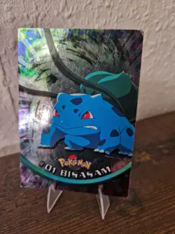 Topps Pokemon Bisasam #01 Foil/Holo Played - Image 1