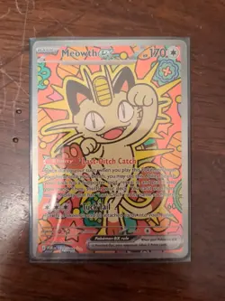 Pokemon Meowth Ex 121/088 SIR Perfect Order Secret Rare - Image 1