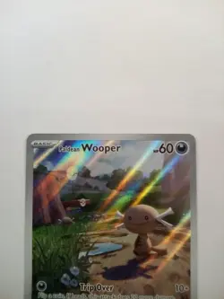 Pokemon TCG Paldean Wooper 60 HP 102/094 Paldean Fates Shiny Rare Holo - Image 2