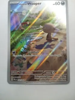 Pokemon TCG Paldean Wooper 60 HP 102/094 Paldean Fates Shiny Rare Holo - Image 3