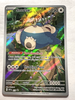 Pokemon 151 Snorlax 051 Black Star ETB Promo Full Art Holo (#13) - Image 1