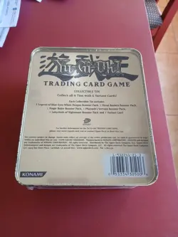 1996 YuGiOh Collector Tin, Seto Kaiba/XYZ Dragon Cannon MINT Factory Sealed - Image 3