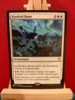 Kindred Boon - The List - Commander 2017 - Rare - NM - MTG - Image 1