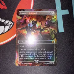 Avengers Assemble! MTG 0341 Borderless *foil* Marvel Super Heroes NM/M Mythic - Image 1