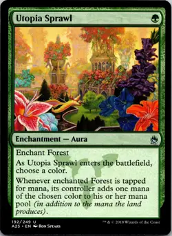Utopia Sprawl 192 Uncommon Masters 25 MTG Near Mint - Image 1