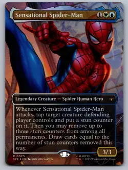 Sensational Spider-Man (Borderless) 25 Marvel's Spider-Man: Eternal-Legal Foil - Image 1