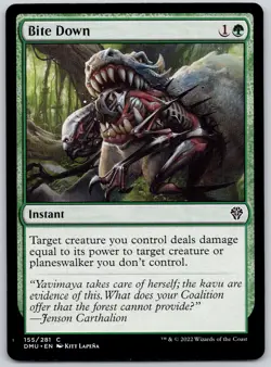 Bite Down - Dominaria United DMU - MTG - NM Magic - 155 C - Image 1