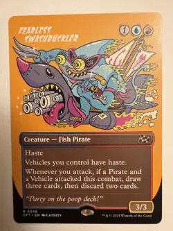 x1 Fearless Swashbuckler - Borderless R MTG Aetherdrift M/NM, English - Image 1