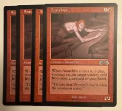 ANARCHIST x4 mtg Light Play Exodus 4 Common Playset - Image 1