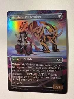 x1 Marshals' Pathcruiser DFT MTG 330 FOIL BORDERLESS UNCOMMON M/NM 1x - Image 1