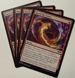 Torch The Tower X4 Playset Magic: The Gathering MTG Wilds Of Eldraine - Image 1