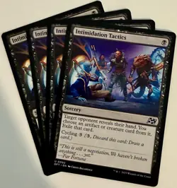 4x Intimidation Tactics - Aetherdrift - NM - MTG - DFT Playset x4 - Image 1