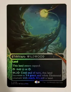 Stirring Wildwood Foil Borderless 39 Edge of Eternities Magic MTG - Image 1