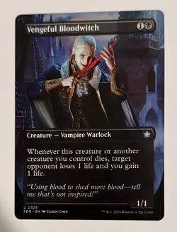 Vengeful Bloodwitch 0325 Borderless| Magic the Gathering| Foundations | Uncommon - Image 1