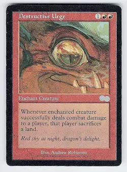 Urza's Saga #180 Destructive Urge - Image 1