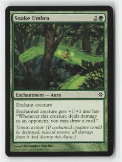 Snake Umbra 207 Common Rise of the Eldrazi Magic: The Gathering Near Mint - Image 1
