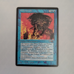 Magic: The Gathering Willenskraft Instant Blue German 1996 Regular - Image 1