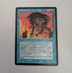 Magic: The Gathering Willenskraft Instant Blue German Deckmaster Terese Nielsen - Image 1