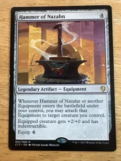 Magic: The Gathering Hammer of Nazahn Commander 2017 x1 - Image 1