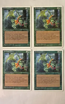 🌴WOTC VINTAGE MTG -Erhnam Djinn - x4! - Chronicles - Image 1
