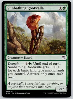 Sunbathing Rootwalla - Dominaria United DMU - MTG - NM Magic - 181 C - Image 1