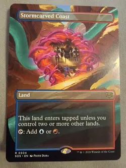 BRAND NEW MtG: Stormcarved Coast (Borderless) Secrets of Strixhaven Regular - Image 1