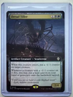 Dread Tiller Extended Art Non-Foil Commander: Lorwyn Eclipsed #0040 NM MTG ENG - Image 1