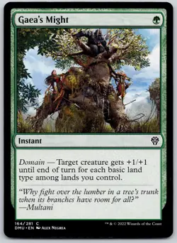 Gaea's Might - Dominaria United DMU - MTG - NM Magic - 164 C - Image 1