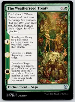 The Weatherseed Treaty - Dominaria United DMU - MTG - NM Magic - 188 U - Image 1