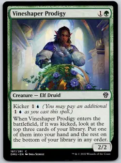 Vineshaper Prodigy - Dominaria United DMU - MTG - NM Magic - 187 C - Image 1