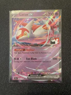 076/191 Latias ex Prize Pack Series 7 Stamped Play Pokemon TCG Surging Sparks - Image 1