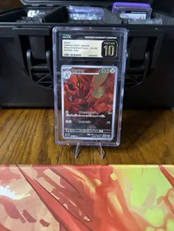 CGC 10 PRISTINE Scizor 116/108 AR Art Rare Ruler of the Black Flame sv3 Pokemon - Image 1
