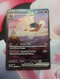 Charizard EX 199/165 SIR Pokemon 151 Scarlet & Violet Pokemon TCG English NM - Image 1