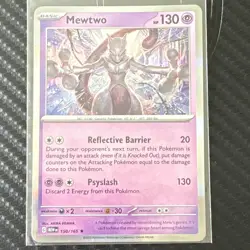 Pokemon TCG Mewtwo 150/165 SV: Scarlet & Violet 151 Rare Holo EN 2023 - Image 1