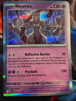 Mewtwo 150/165 Sv: Scarlet & Violet 151 Holo Rare - Pokemon TCG - Image 1