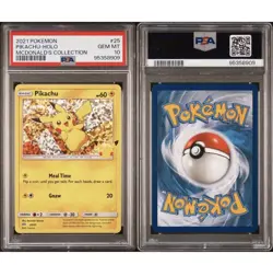 2021 POKEMON PIKACHU HOLO MCDONALDS 25TH ANNIVERSARY CARD PSA 10 - Image 1