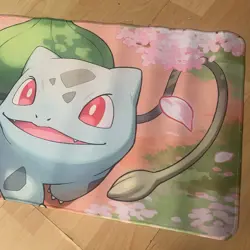 Bukbasaur Rubber Playmat Play Mat Tcg Trading Card Game Pokemon Kawaii Gaming - Image 3
