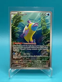 Pokemon TCG Bruxish Holo Card 200/191 Sv08: Surging Sparks Illustration Rare - Image 1