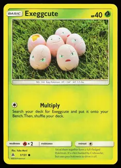 Exeggcute 1/131 Common Forbidden Light Yuka Morii Pokemon Card - Image 1