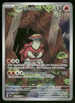 Pokemon Cards Turtonator 146/142 Stellar Crown Illustration Rare NM *2 - Image 1
