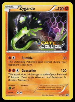 Zygarde XY129 Holo Fates Collide Stamped Promo Pokemon Card - Image 1