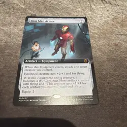 Iron Man Armor 427 (Extended Art) MTG MSH Marvel Super Heroes Regular NM - Image 1