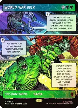 World War Hulk Foil Borderless Marvel Super Heroes NM MTG - Image 1